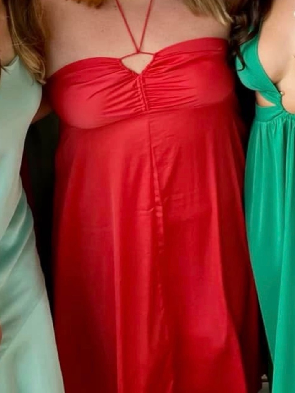 Banana Republic Red Halter Slip Dress - Women's Elegant Summer Dress